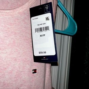 Tommy Hilfiger long and above the ankles pink dress  is XS